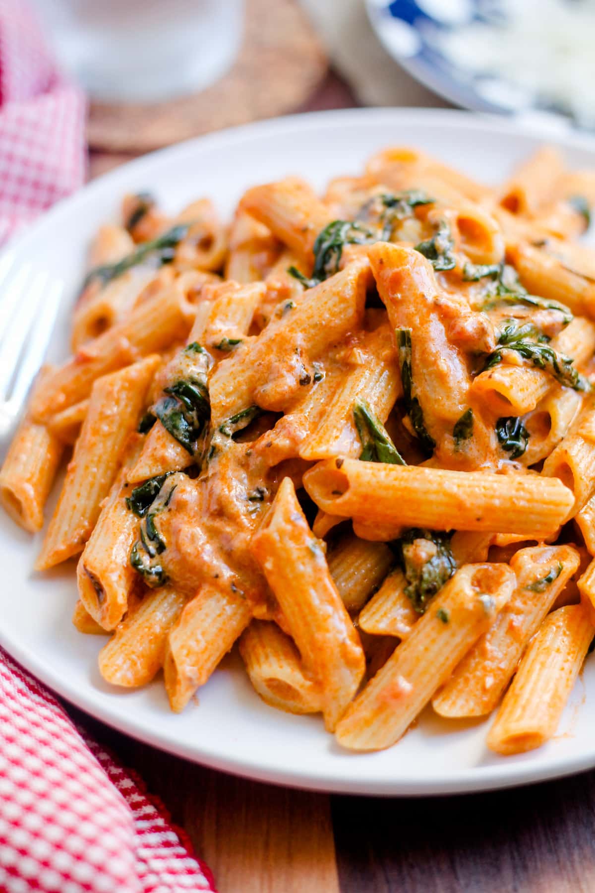 Creamy Tomato and Spinach Pasta - AMealGo