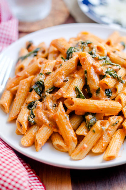 Creamy Tomato and Spinach Pasta - AMealGo