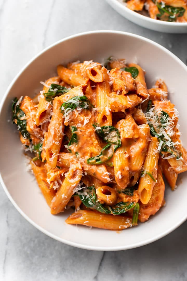Creamy Tomato and Spinach Pasta - AMealGo