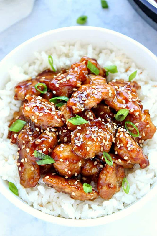 Sesame Chicken over Jasmine Rice - AMealGo